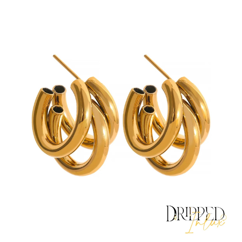 Triple Hoop Earrings